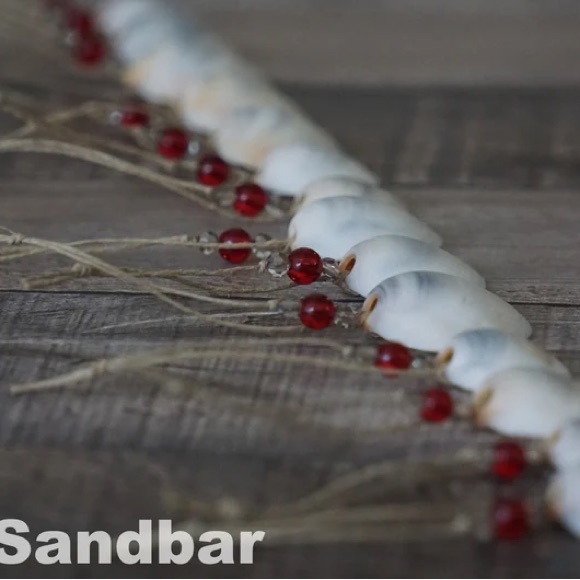 Seashell Ornaments Gift Set of 10 Beaded Shell Beach House Decor TheSandbar - Picture 2 of 4